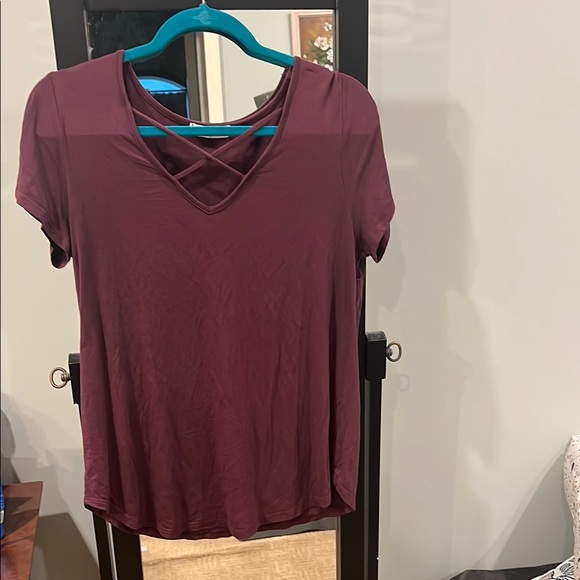 Emory Park Red Cut Out Short Sleeve T-Shirt - Picture 1 of 4